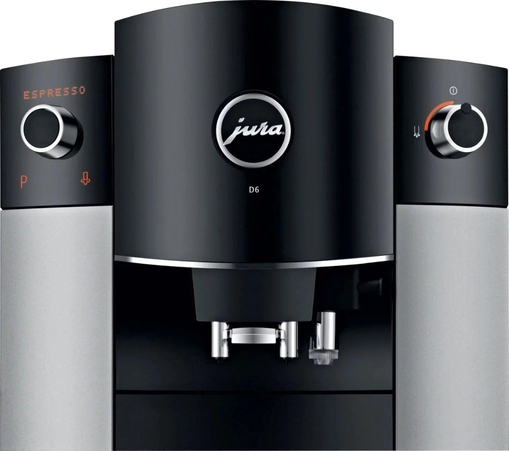 JURA D6 Automatic Coffee Machine & Espresso Maker – Platinum, One-Touch Cappuccino