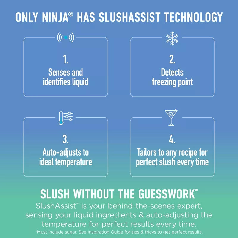 Ninja SLUSHi XL 128 oz Smart Frozen Drink Maker, Large Capacity Frozen Beverage Machine with SlushAssist™ Technology,