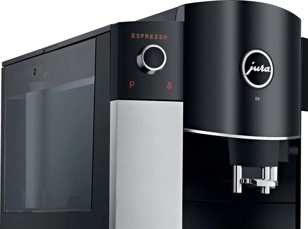 JURA D6 Automatic Coffee Machine & Espresso Maker – Platinum, One-Touch Cappuccino