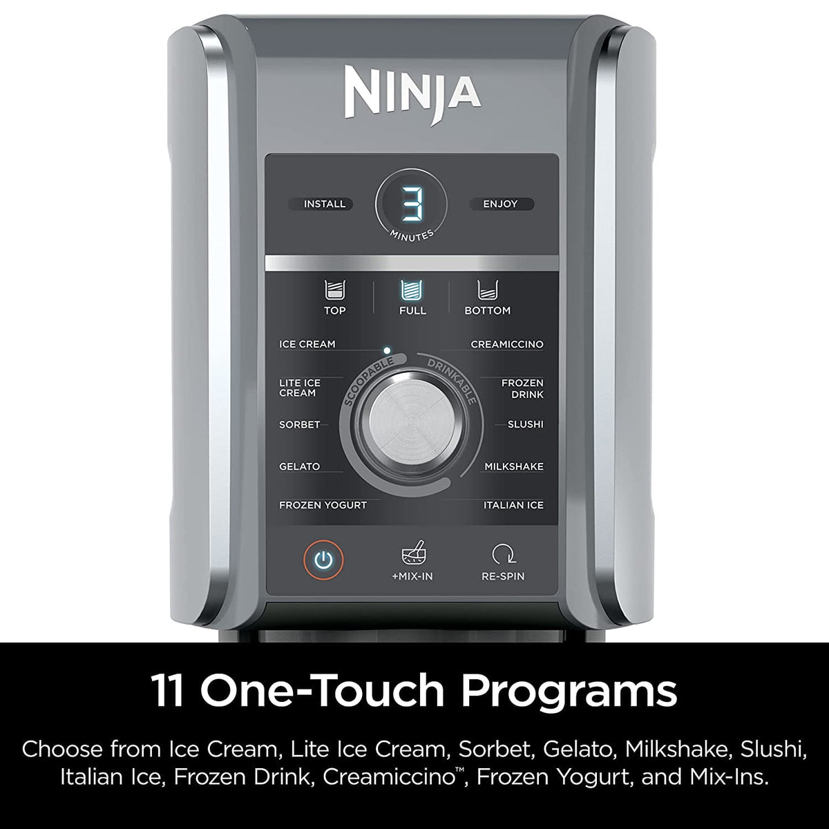Restored Ninja CREAMi Deluxe 11-in-1 XL Ice Cream Maker, Corded Electric, Silver