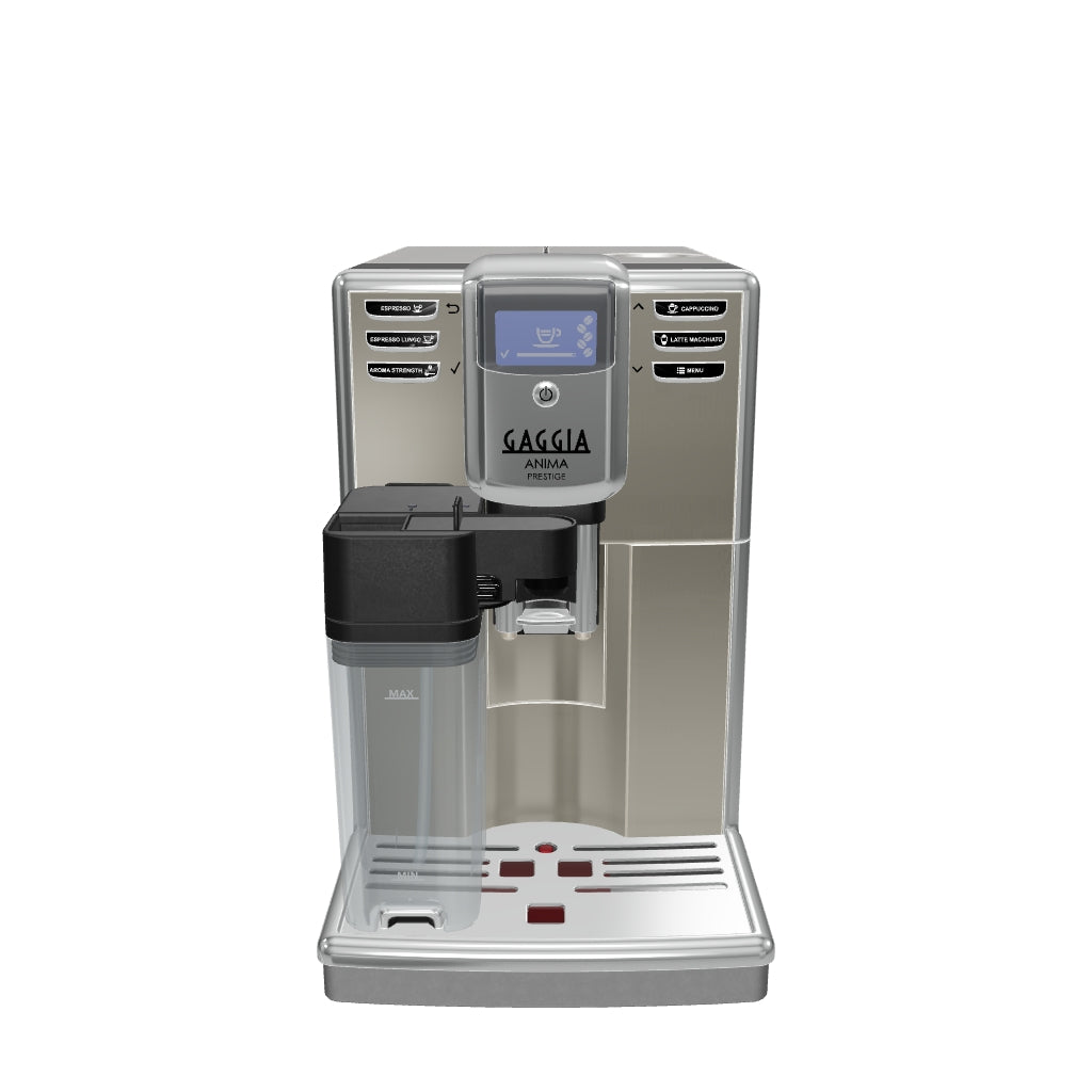 Gaggia Anima Prestige Super-Automatic Espresso Machine – One-Touch Cappuccino & Latte Macchiato, Stainless Steel