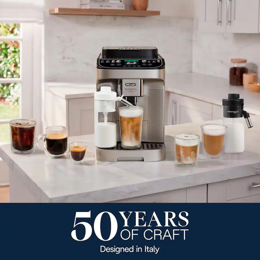 De'Longhi Magnifica Duo Fully Automatic Coffee and Espresso Machine, Silver