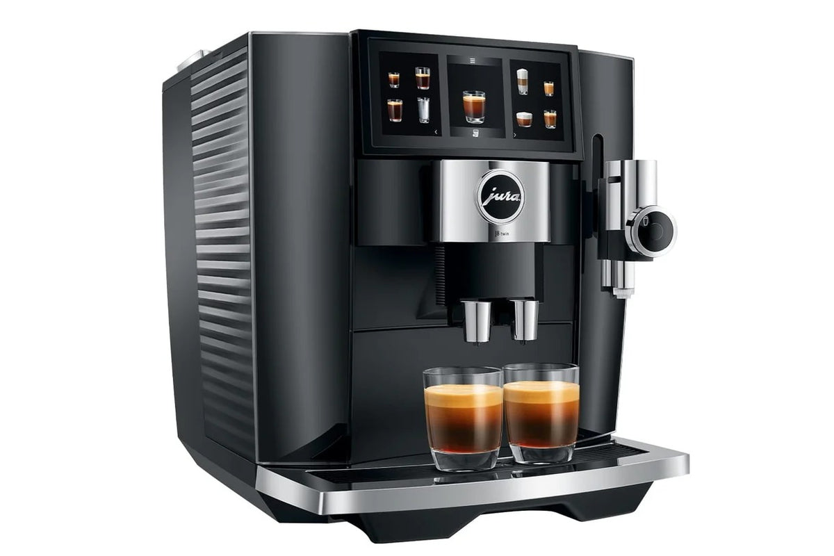 Jura J8 Twin + Extra Cleaning Supplies – Barista-Level Coffee at Home with Dual Spouts & Aroma Grinder