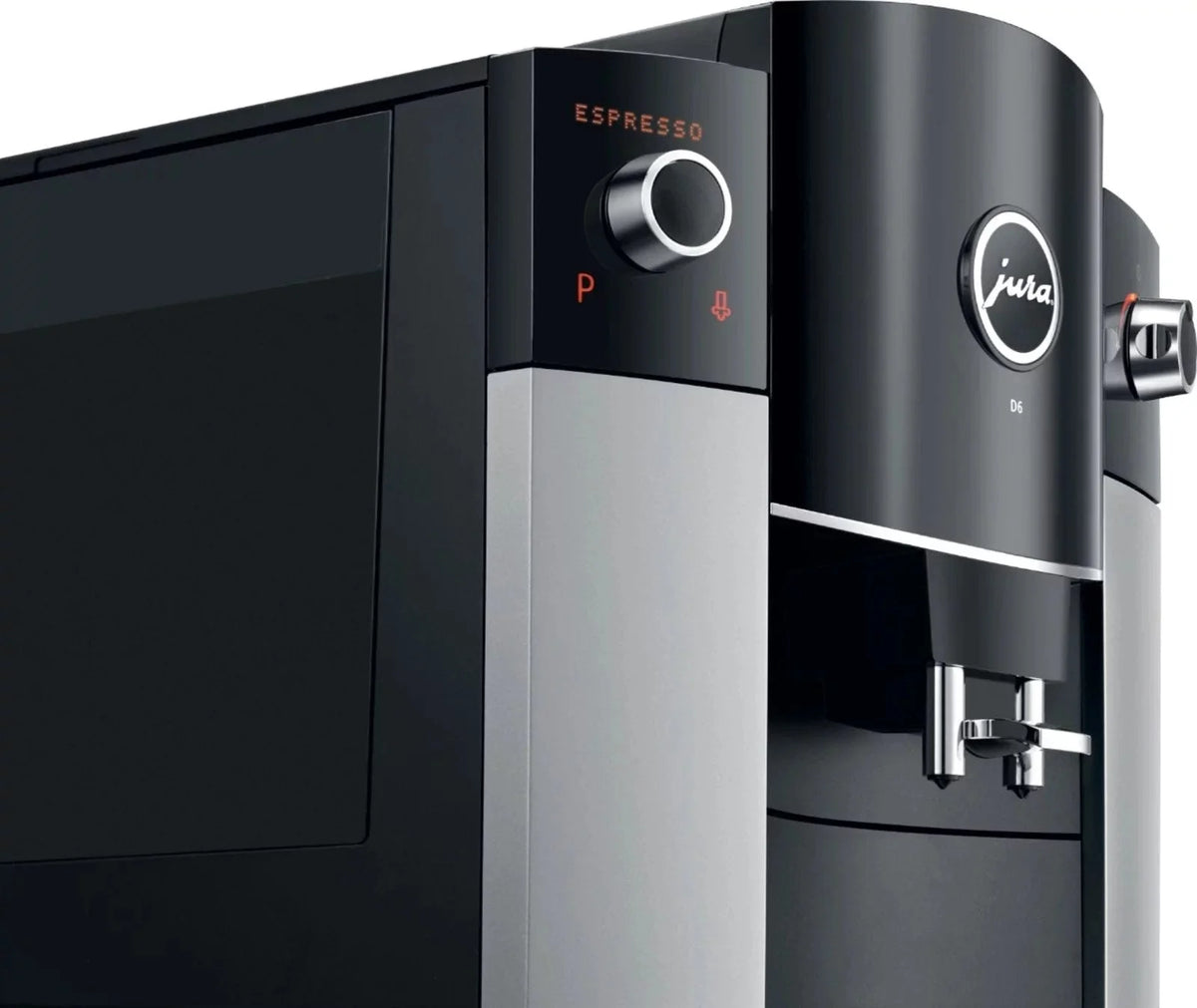 JURA D6 Automatic Coffee Machine & Espresso Maker – Platinum, One-Touch Cappuccino