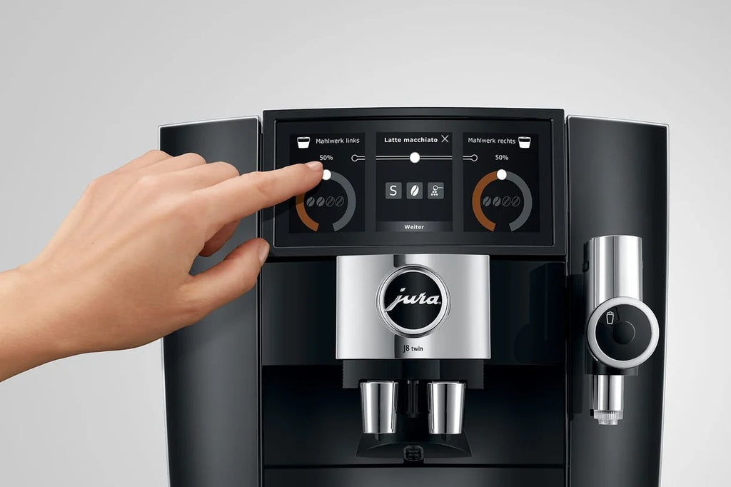 Jura J8 Twin + Extra Cleaning Supplies – Barista-Level Coffee at Home with Dual Spouts & Aroma Grinder