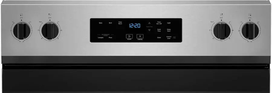 Whirlpool Electric Range – 30-Inch Electric Stove with Glass Cooktop, 5-Element Burners & Self-Cleaning Oven